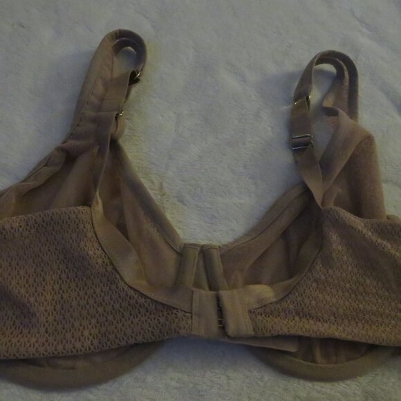 Third Love Unlined Modern Mesh Scoop Bra  Beige 34D - Picture 5 of 6